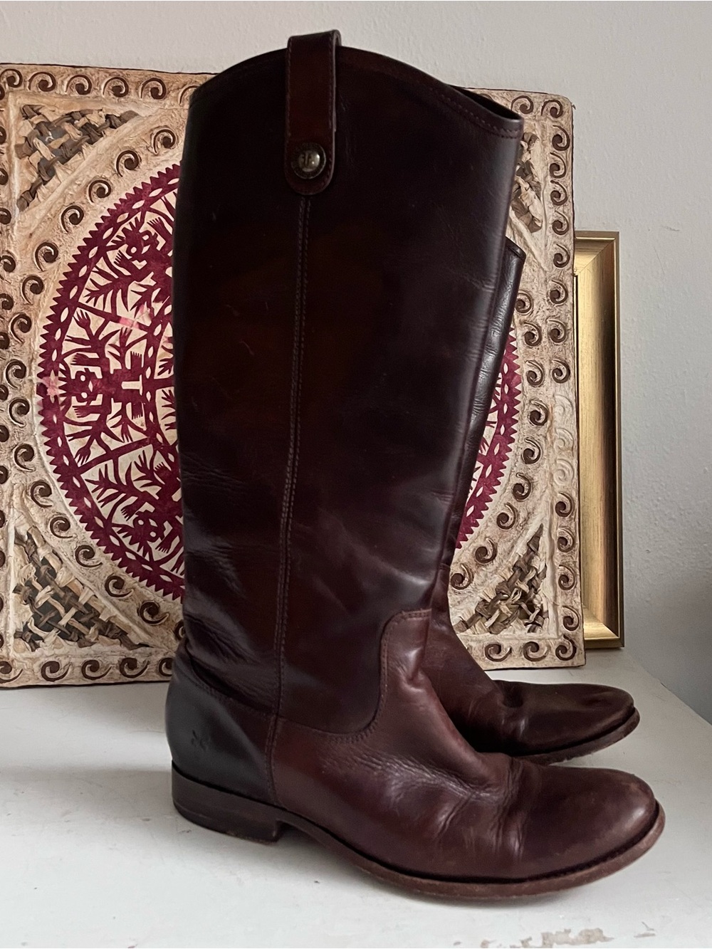 Frye Melissa Button leather Riding Boots size 7